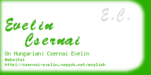 evelin csernai business card